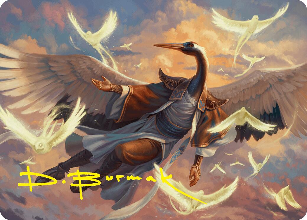 Kykar, Zephyr Awakener Art Card (16/54) (Gold-Stamped Signature) [Foundations Art Series] | Gamers Paradise