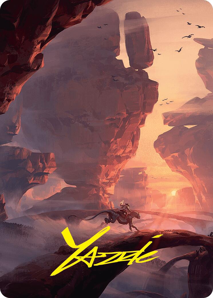 Mountain Art Card (24/54) (Gold-Stamped Signature) [Foundations Art Series] | Gamers Paradise