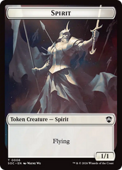 Spirit (0006) // Illusion Double-Sided Token [Secrets of Strixhaven Commander Tokens] | Gamers Paradise