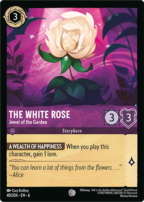 The White Rose - Jewel of the Garden (40/204) [Azurite Sea] | Gamers Paradise
