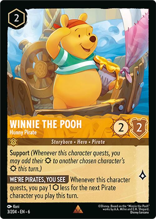 Winnie the Pooh - Hunny Pirate (3/204) [Azurite Sea] | Gamers Paradise