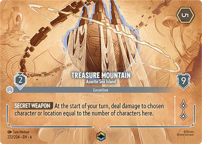 Treasure Mountain - Azurite Sea Island (Enchanted) (222/204) [Azurite Sea] | Gamers Paradise