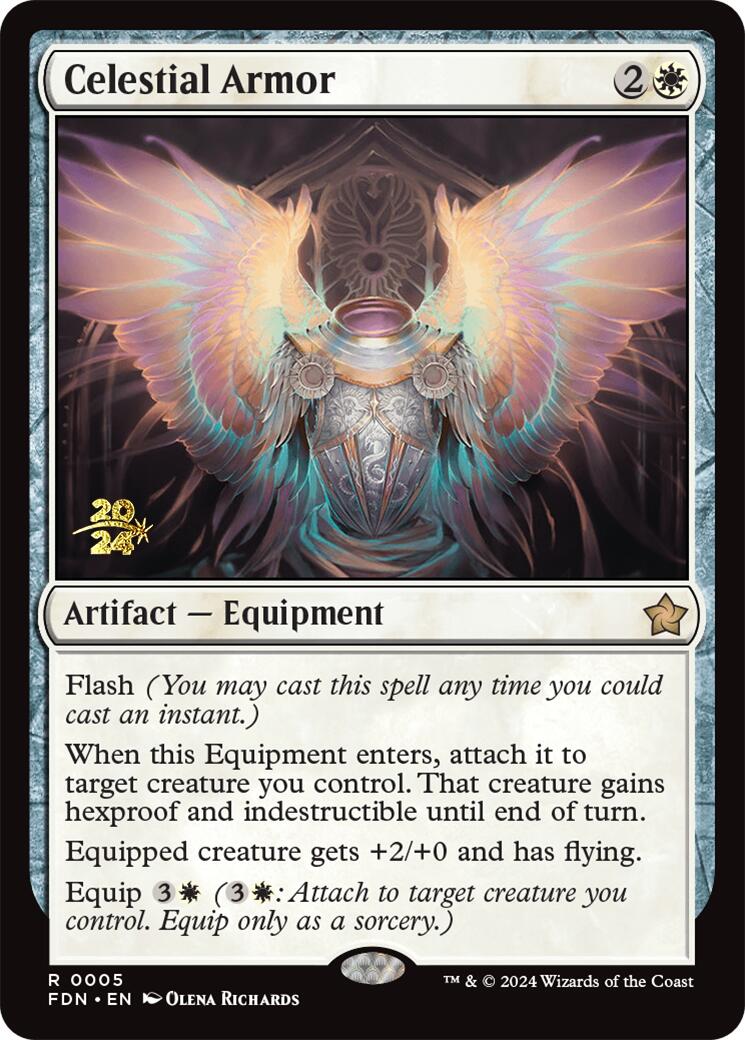 Celestial Armor [Foundations Prerelease Promos] | Gamers Paradise