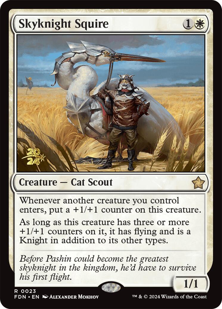 Skyknight Squire [Foundations Prerelease Promos] | Gamers Paradise