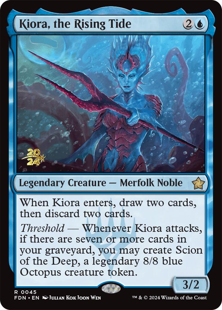 Kiora, the Rising Tide [Foundations Prerelease Promos] | Gamers Paradise