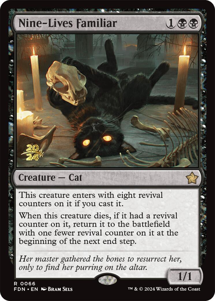 Nine-Lives Familiar [Foundations Prerelease Promos] | Gamers Paradise