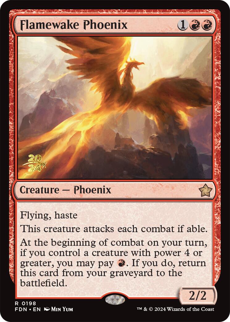 Flamewake Phoenix [Foundations Prerelease Promos] | Gamers Paradise