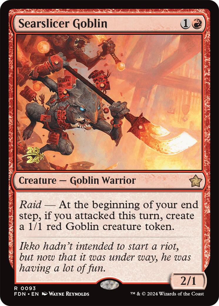 Searslicer Goblin [Foundations Prerelease Promos] | Gamers Paradise