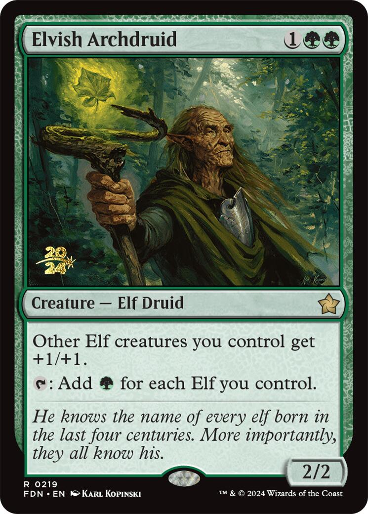 Elvish Archdruid [Foundations Prerelease Promos] | Gamers Paradise