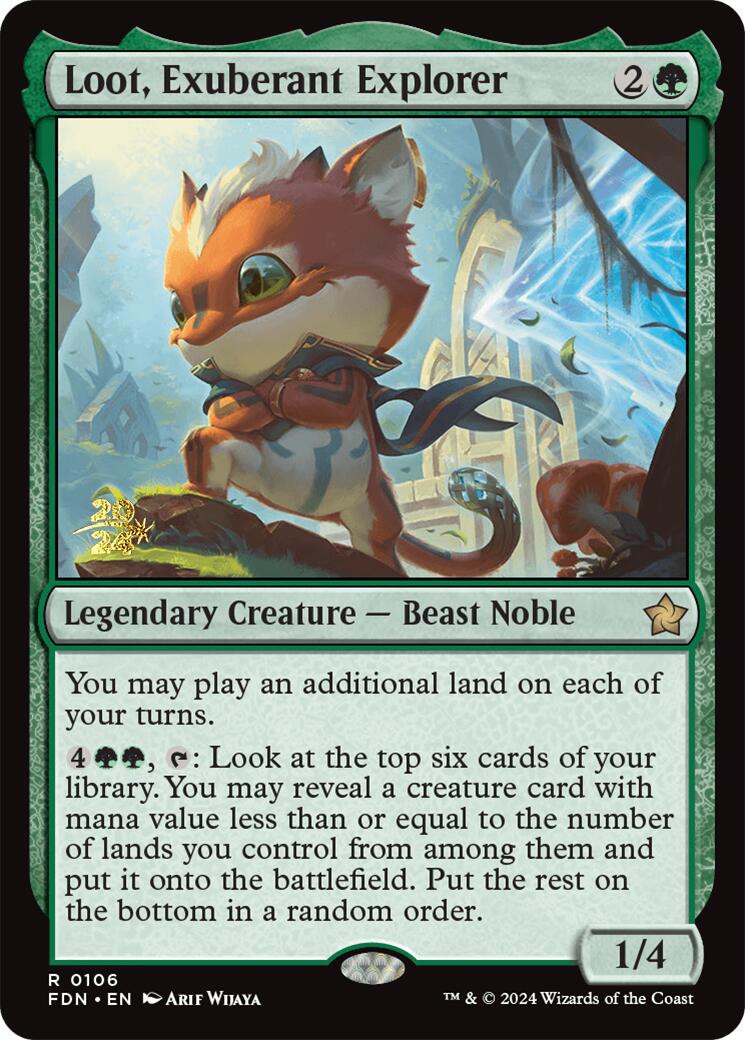 Loot, Exuberant Explorer [Foundations Prerelease Promos] | Gamers Paradise