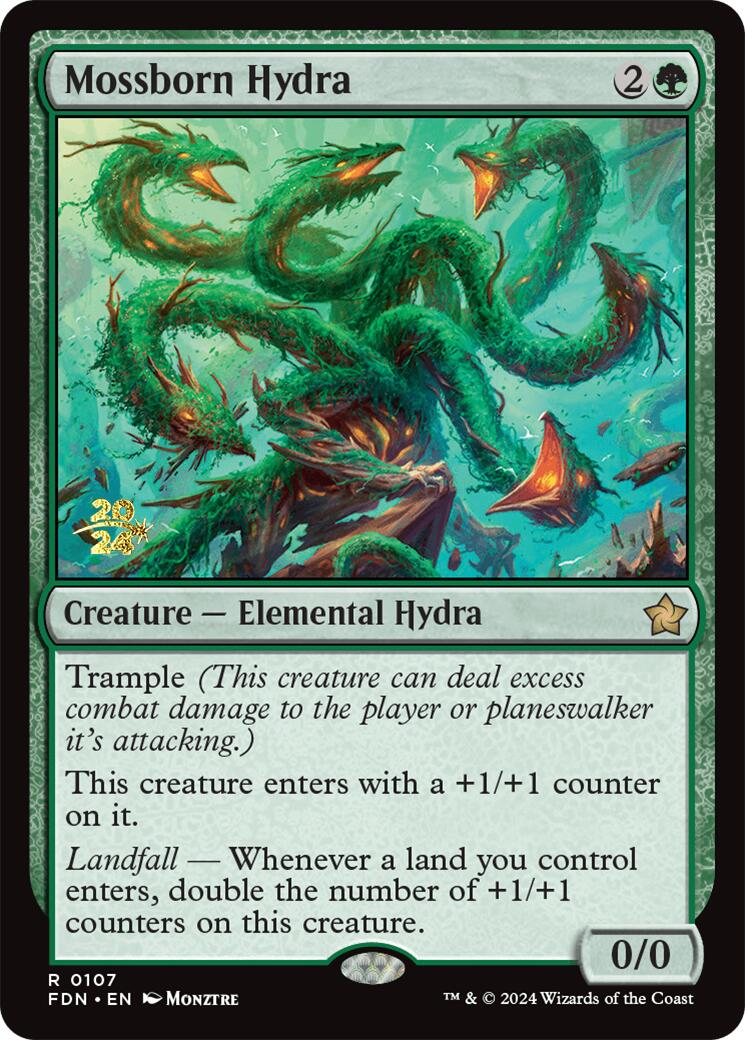 Mossborn Hydra [Foundations Prerelease Promos] | Gamers Paradise