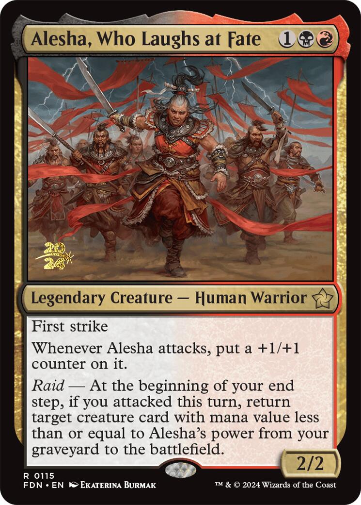 Alesha, Who Laughs at Fate [Foundations Prerelease Promos] | Gamers Paradise