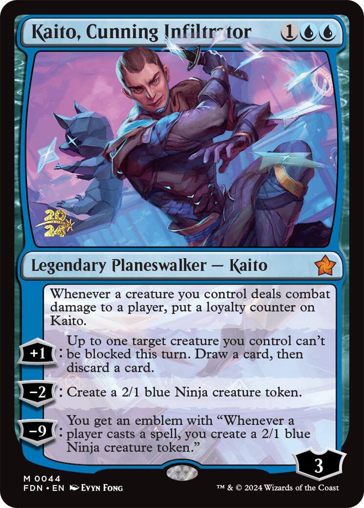 Kaito, Cunning Infiltrator [Foundations Prerelease Promos] | Gamers Paradise