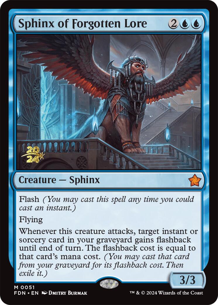 Sphinx of Forgotten Lore [Foundations Prerelease Promos] | Gamers Paradise