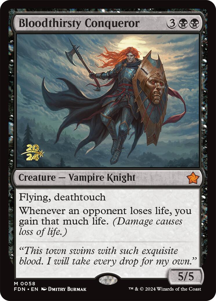 Bloodthirsty Conqueror [Foundations Prerelease Promos] | Gamers Paradise