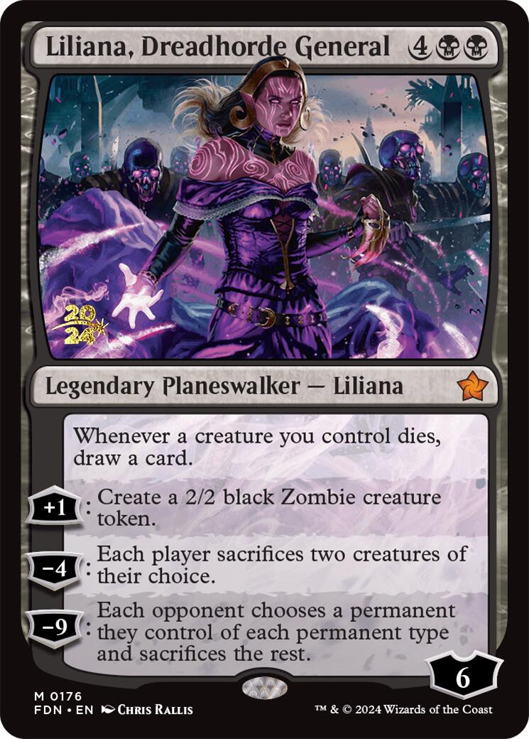 Liliana, Dreadhorde General [Foundations Prerelease Promos] | Gamers Paradise