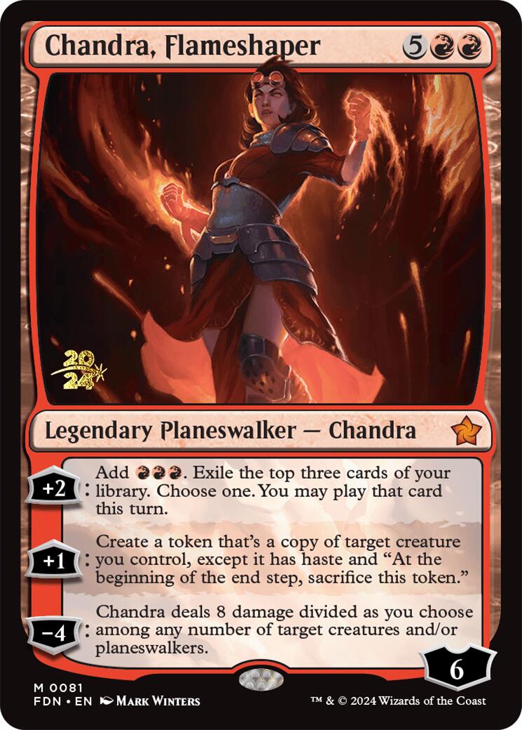 Chandra, Flameshaper [Foundations Prerelease Promos] | Gamers Paradise