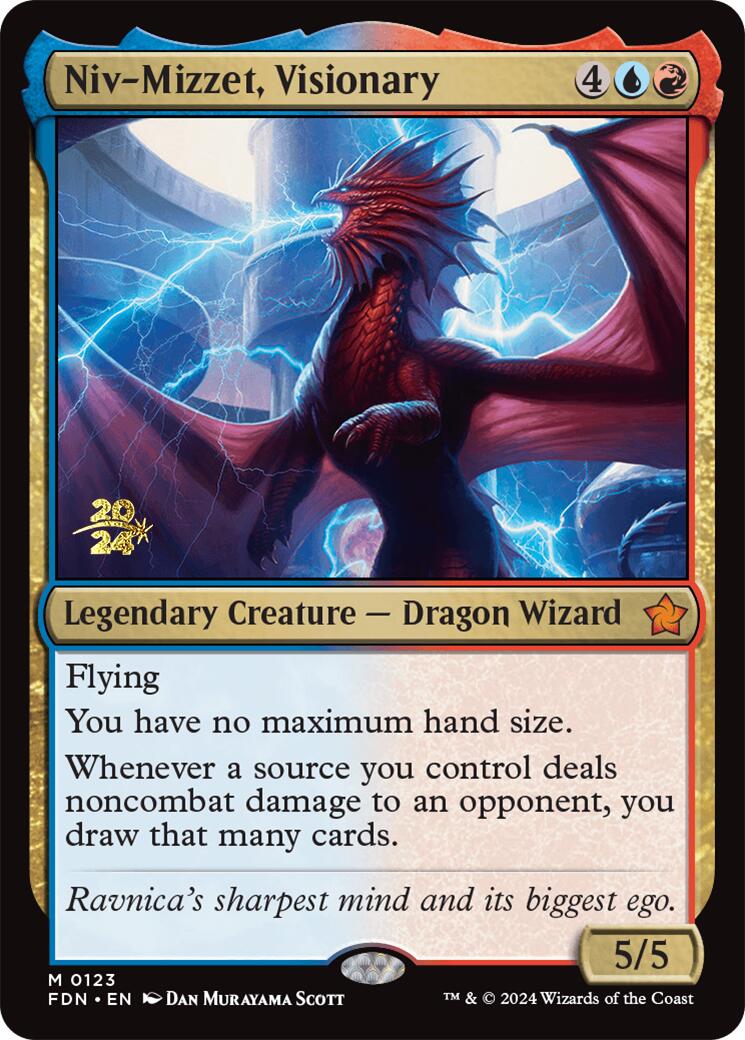 Niv-Mizzet, Visionary [Foundations Prerelease Promos] | Gamers Paradise