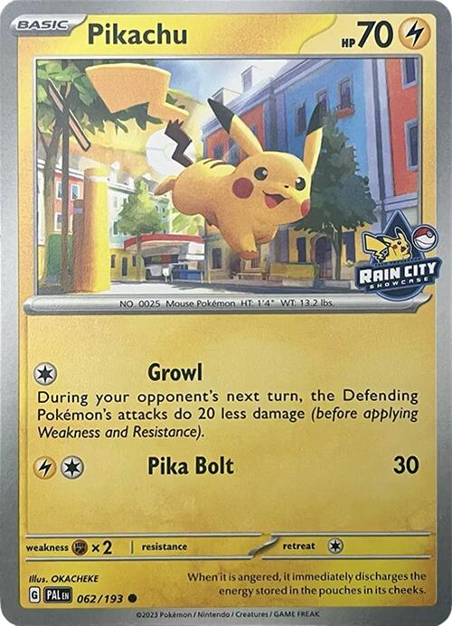 Pikachu (062/193) (Rain City Showcase) [Miscellaneous Cards] | Gamers Paradise