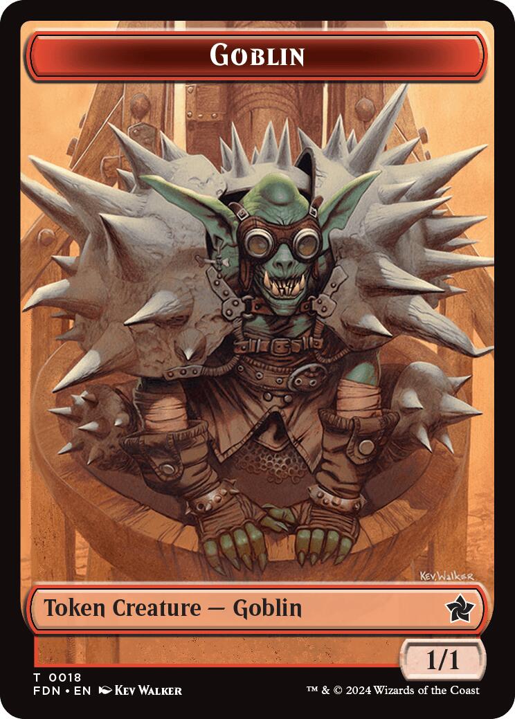 Drake // Goblin Doubled-Sided Token [Foundations Tokens] | Gamers Paradise