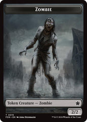 Zombie // Goblin Doubled-Sided Token [Foundations Tokens] | Gamers Paradise