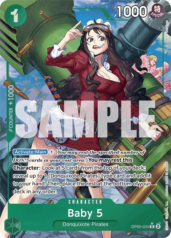 Baby 5 (OP05-034) (Alternate Art) [Premium Booster -The Best-] | Gamers Paradise