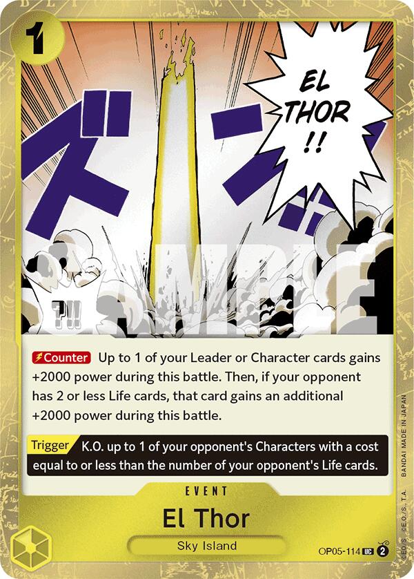 El Thor (Jolly Roger Foil) [Premium Booster -The Best-] | Gamers Paradise