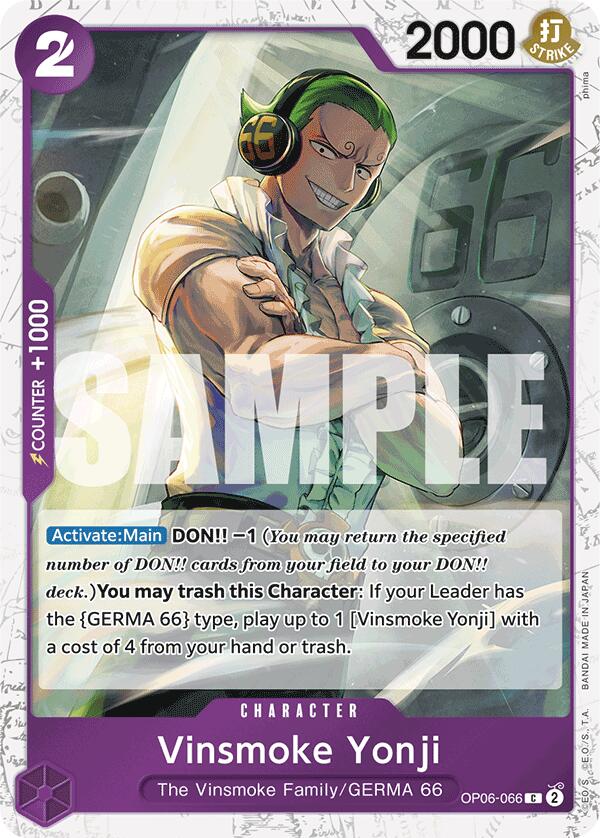 Vinsmoke Yonji (OP06-066) (Jolly Roger Foil) [Premium Booster -The Best-] | Gamers Paradise