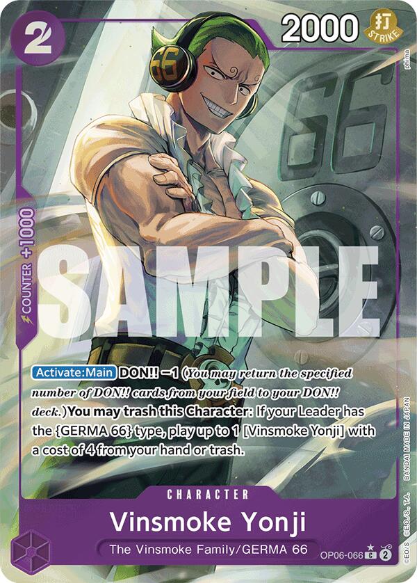 Vinsmoke Yonji (OP06-066) (Full Art) [Premium Booster -The Best-] | Gamers Paradise