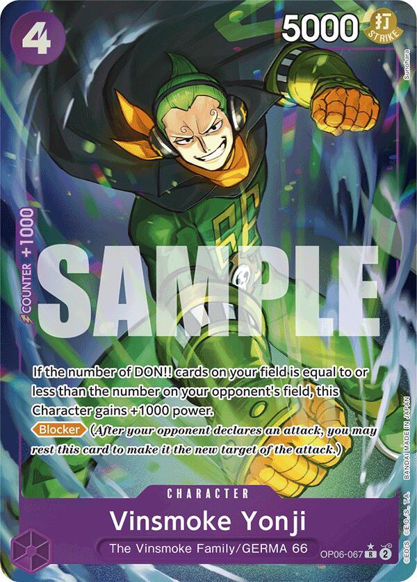 Vinsmoke Yonji (OP06-067) (Full Art) [Premium Booster -The Best-] | Gamers Paradise