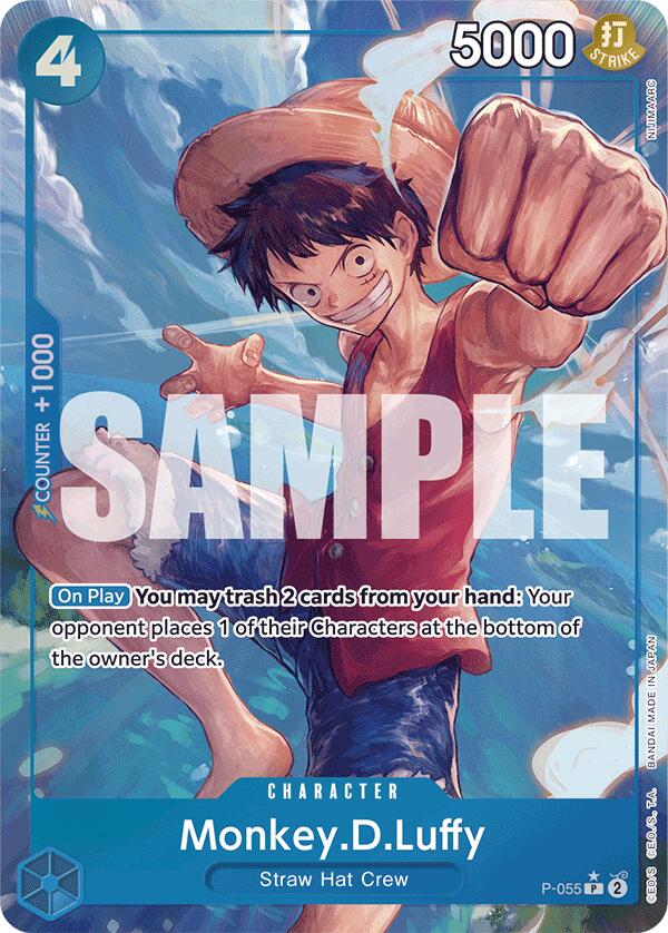 Monkey.D.Luffy (P-055) (Full Art) [Premium Booster -The Best-] | Gamers Paradise
