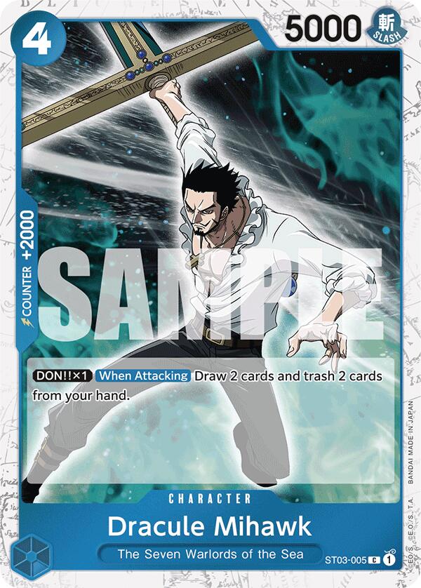 Dracule Mihawk (ST03-005) (Jolly Roger Foil) [Premium Booster -The Best-] | Gamers Paradise