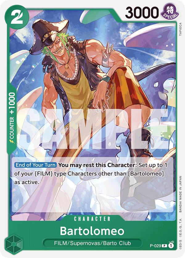 Bartolomeo (P-029) (Reprint) [Premium Booster -The Best-] | Gamers Paradise