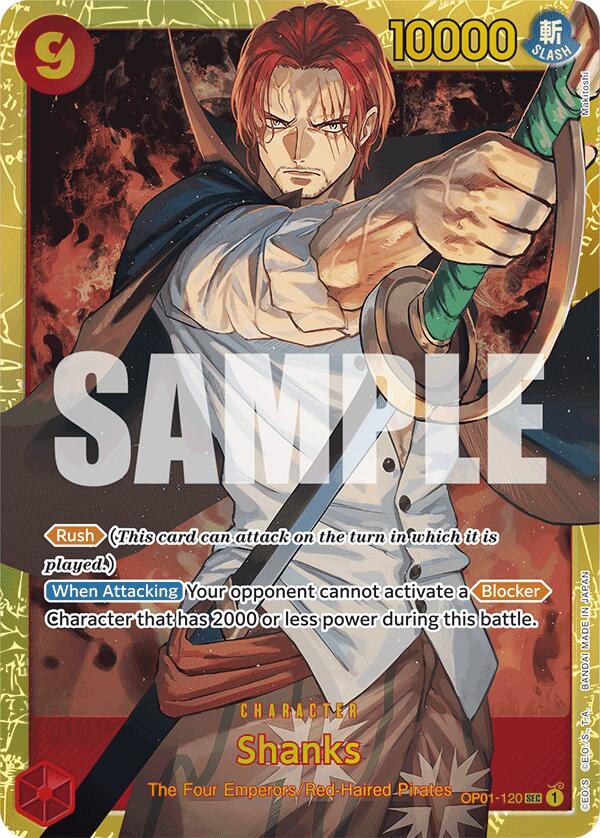 Shanks (OP01-120) (Reprint) [Premium Booster -The Best-] | Gamers Paradise