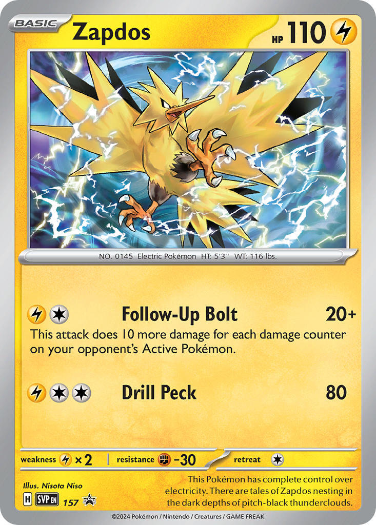 Zapdos (157) [Scarlet & Violet: Black Star Promos] | Gamers Paradise