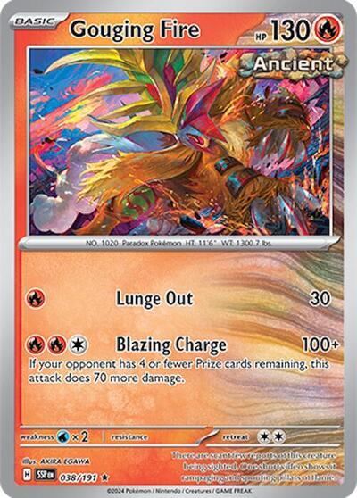 Gouging Fire (038/191) (Deck Exclusives) [Scarlet & Violet: Surging Sparks] | Gamers Paradise