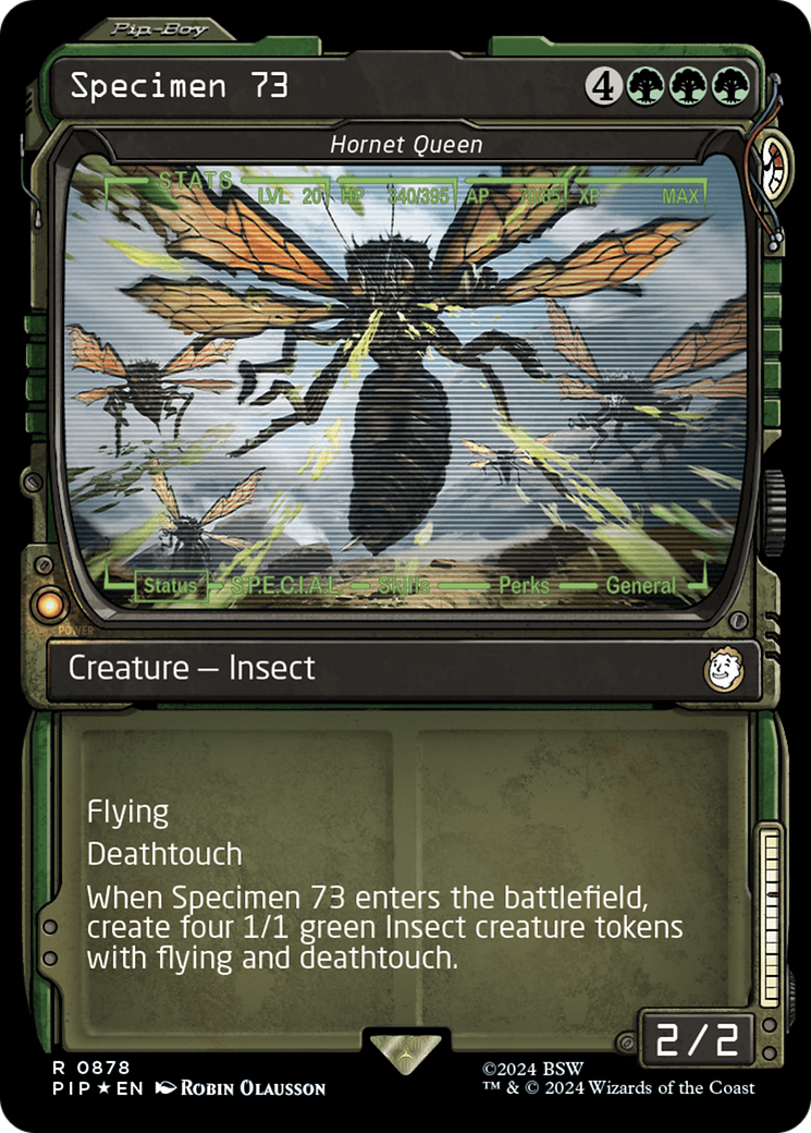 Specimen 73 - Hornet Queen (Showcase) (Surge Foil) [Fallout] | Gamers Paradise
