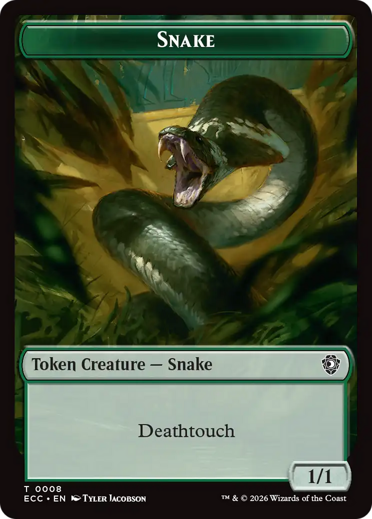 Zombie // Snake Double-Sided Token [Lorwyn Eclipsed Tokens] | Gamers Paradise