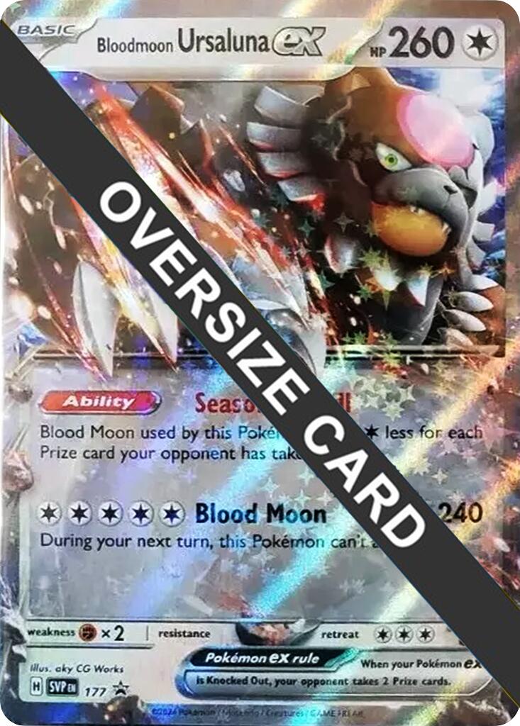 Bloodmoon Ursaluna ex (177) (Jumbo Card) [Scarlet & Violet Promo Cards] | Gamers Paradise