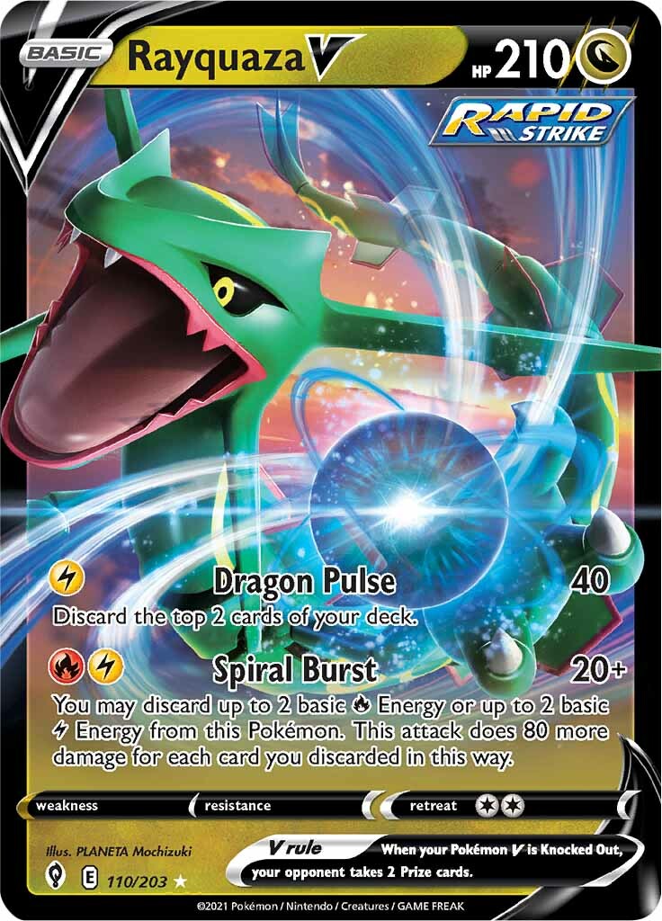 Rayquaza V (110/203) [Sword & Shield: Evolving Skies] | Gamers Paradise