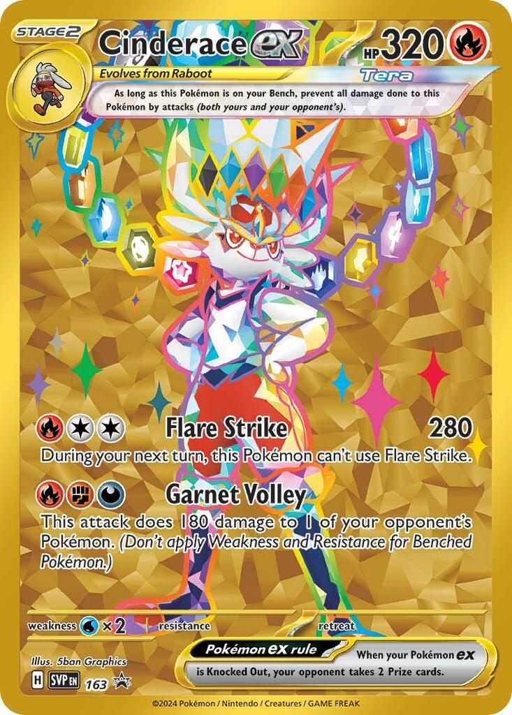 Cinderace ex (163) [Scarlet & Violet: Black Star Promos] | Gamers Paradise