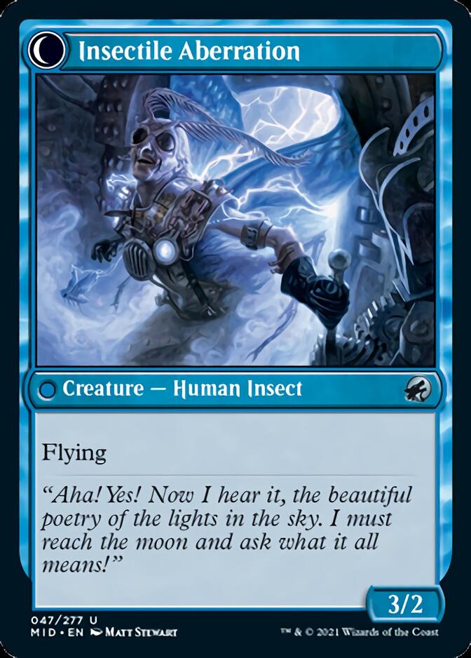 Delver of Secrets // Insectile Aberration [Innistrad: Midnight Hunt] | Gamers Paradise