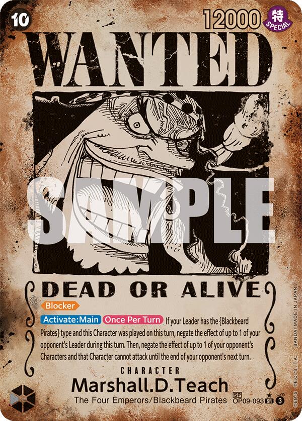 Marshall.D.Teach (Wanted Poster) [Emperors in the New World] | Gamers Paradise