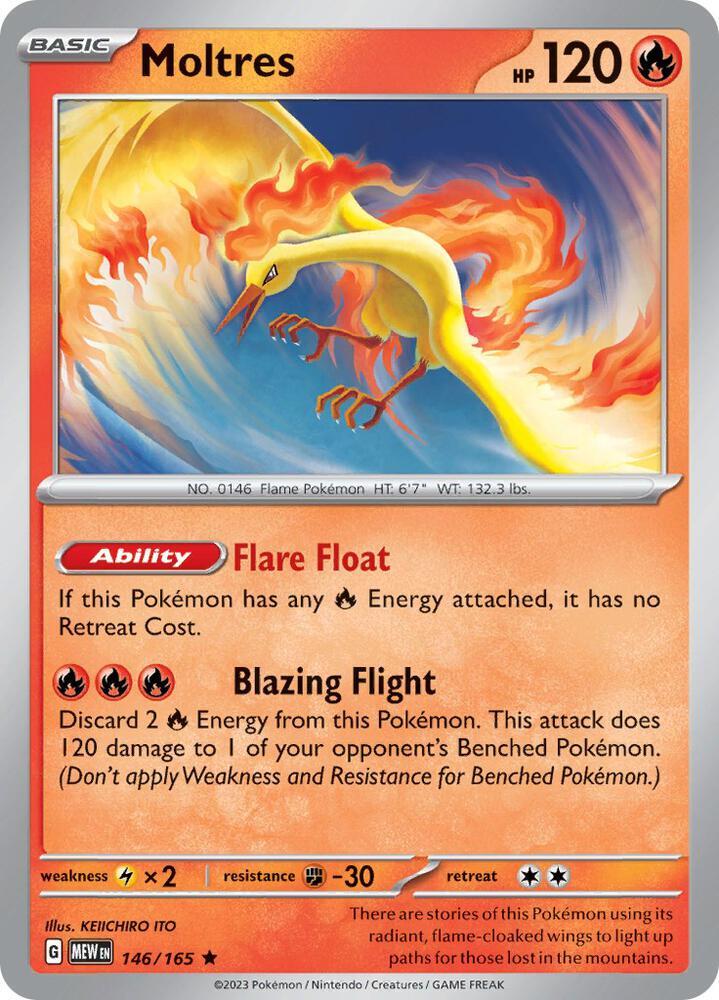 Moltres (146/165 - Deck Exclusives) [Scarlet & Violet 151] | Gamers Paradise