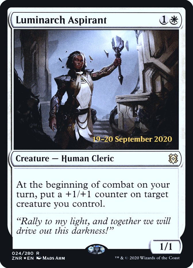 Luminarch Aspirant [Zendikar Rising Prerelease Promos] | Gamers Paradise