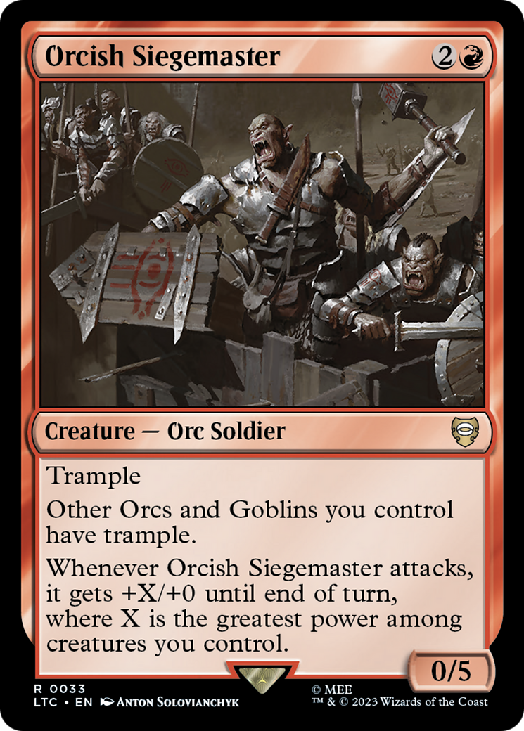Orcish Siegemaster [The Lord of the Rings: Tales of Middle-Earth Commander] | Gamers Paradise