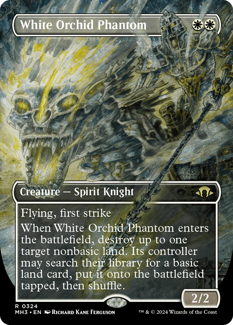 White Orchid Phantom (Borderless) [Modern Horizons 3] | Gamers Paradise