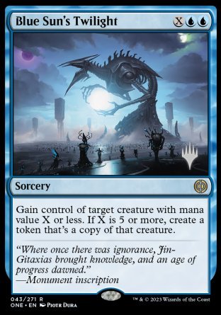 Blue Sun's Twilight (Promo Pack) [Phyrexia: All Will Be One Promos] | Gamers Paradise