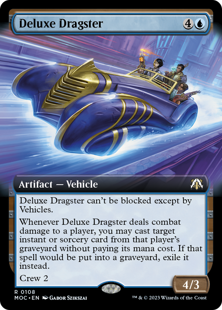 Deluxe Dragster (Extended Art) [March of the Machine Commander] | Gamers Paradise