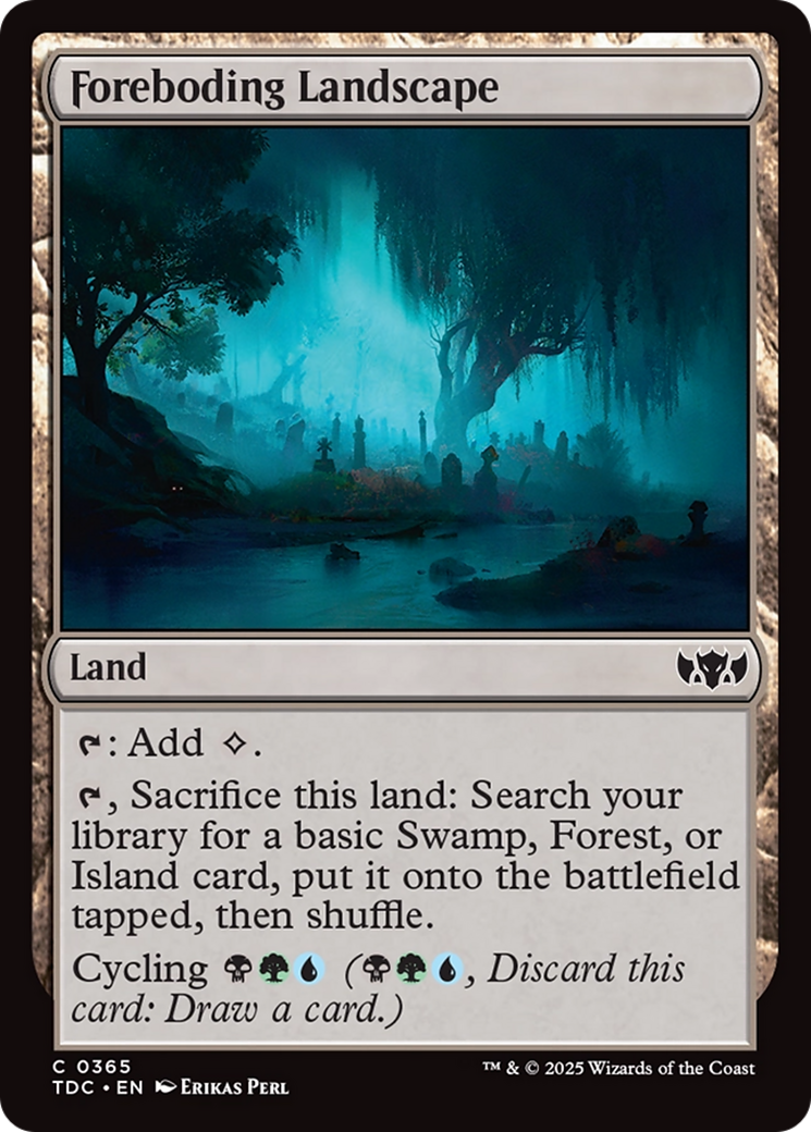 Foreboding Landscape [Tarkir: Dragonstorm Commander] | Gamers Paradise